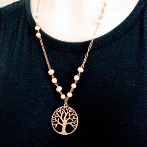 Tree of Life Necklace-Fresh Water Pearls necklace